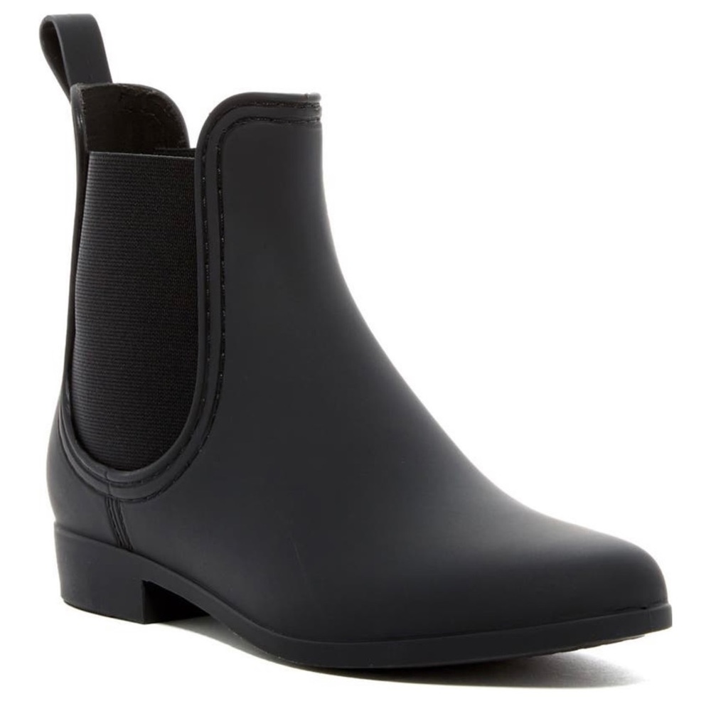 Jeffrey Campbell | Black Chelsea Ankle Rain Boots - Picture 11 of 11